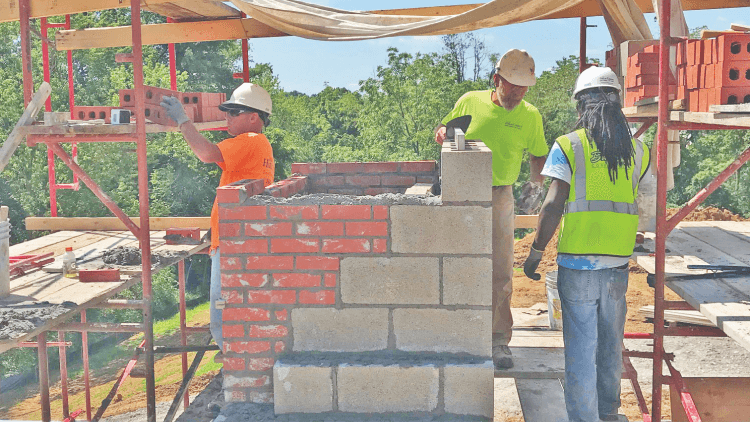 Three Union Members at Work